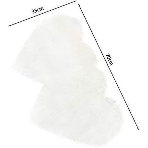 Konstgjord fårskinnsmatta Konstgjord fleecematta Fluffig Mjuk Långhårig Dekorativ Stolsdyna Soffa
