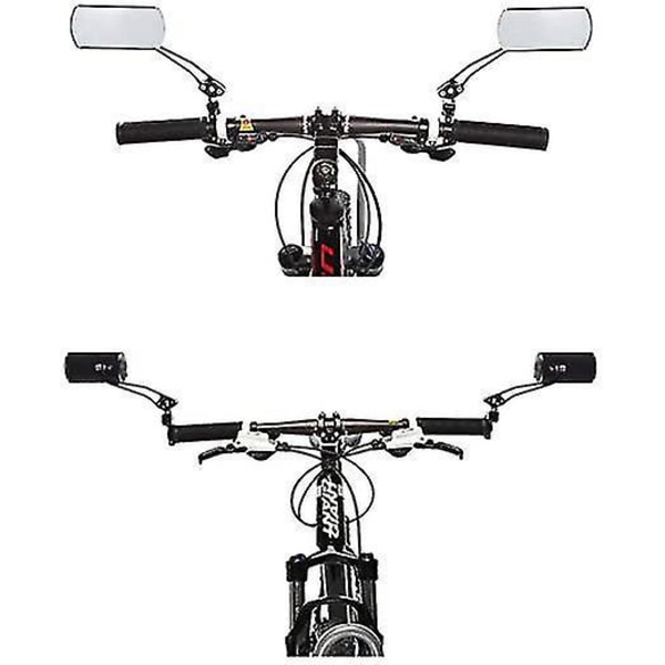 Justerbar Bakspelspegel i Aluminiumlegering för Cykel, Säkerhetsspegel
