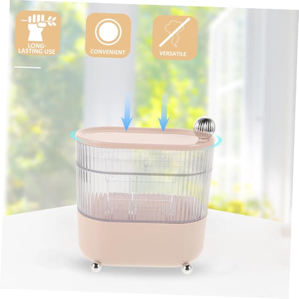 Makeup Organizer Etui Roterende Kosmetik Opbevaringsboks Rum Robust Plast Skrivebords Hår Tilbehør Organizer