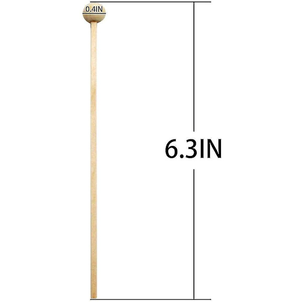 Träpinnar för Lollipop, Rock Candy, Swizzle Sticks, Cake Pops 6''100