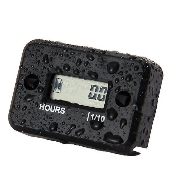 Vanntett Digital Timer LCD-Skjerm Motorsykkel
