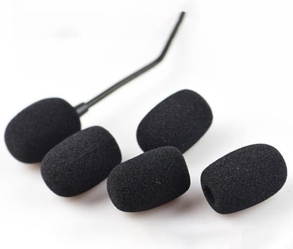Mikrofonskum vindrutaöverdrag 50 st Lapel Headset Ersättningskapslar