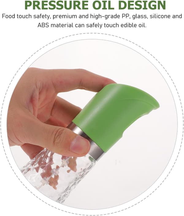 260 ml oliesprøjte oliedispenserflaske glas og PP-materiale enkelt design nem at bruge