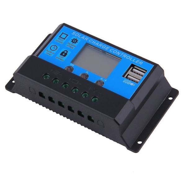 20A 12/24V Auto Switch Solar Charge Controller 2 USB