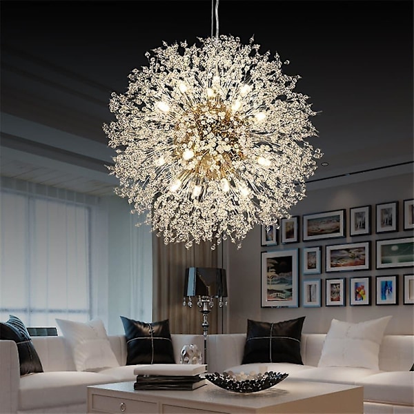 40cm LED Pendellampe Sputnik Globe Design Metal Moderne Blomster