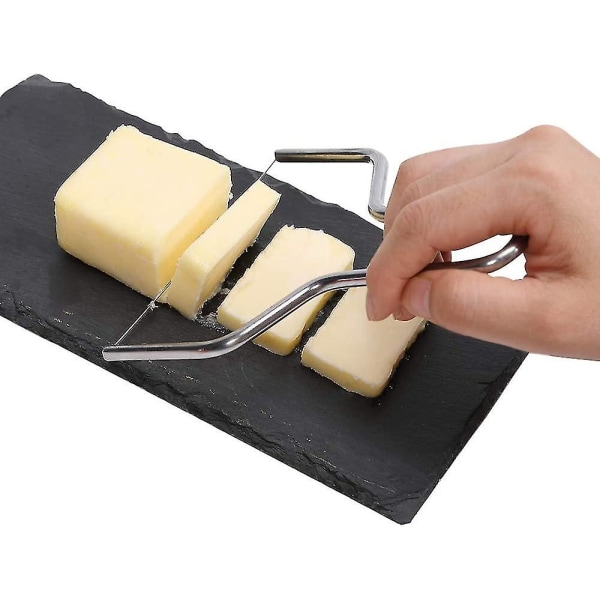 Juustolyre, juustoleikkuri, ruostumattomasta teräksestä valmistetut juustoleikkurit, joissa on lanka, kädessä pidettävät voileikkurityökalut pehmeälle kovalle juustolle