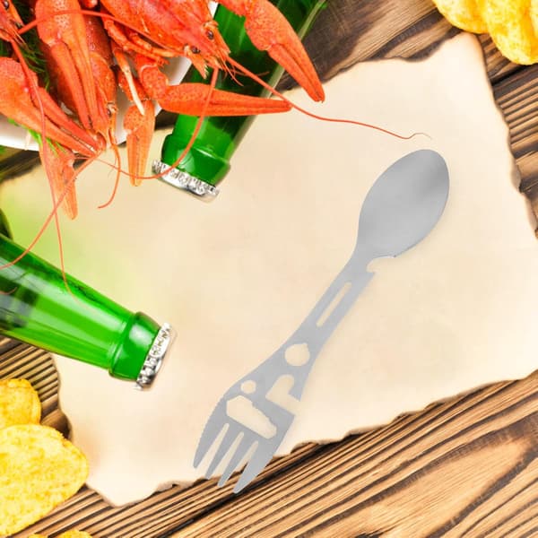 2st Camping Spork Utomhus Camping Bestick Multifunktionell Spork