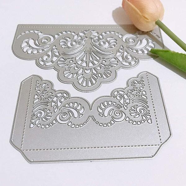 Blomkant Skärformar Metallmall Scrapbooking Hantverk