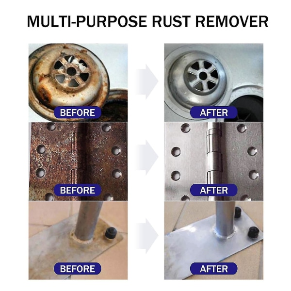 Kraftful Hurtig Rustfjerner Spray, Multifunktionel Rustfjerner Poleringsmiddel 30ml/50ml