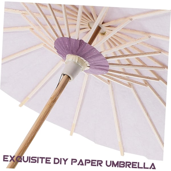 2 stk. Blank Papir Paraply Papir Bryllupsdekoration Paraply Paraply Afløbsstativ Automatisk