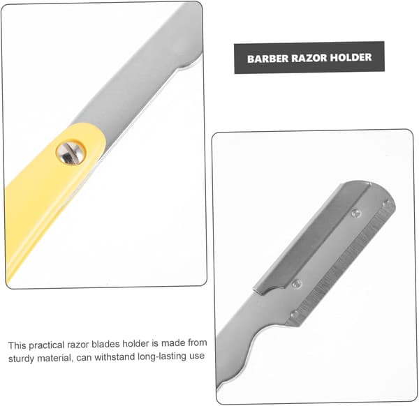 Barberhøvelholder for menn, øyenbrynsbladholder, multifunksjonell