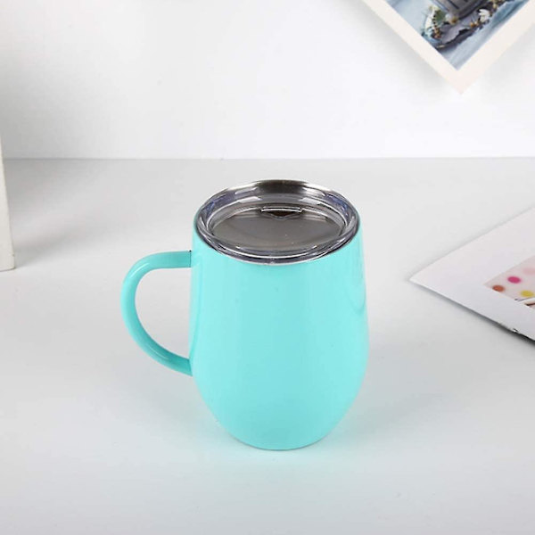 Stål Vinglass Kaffekopp Med Håndtak Og Lopp