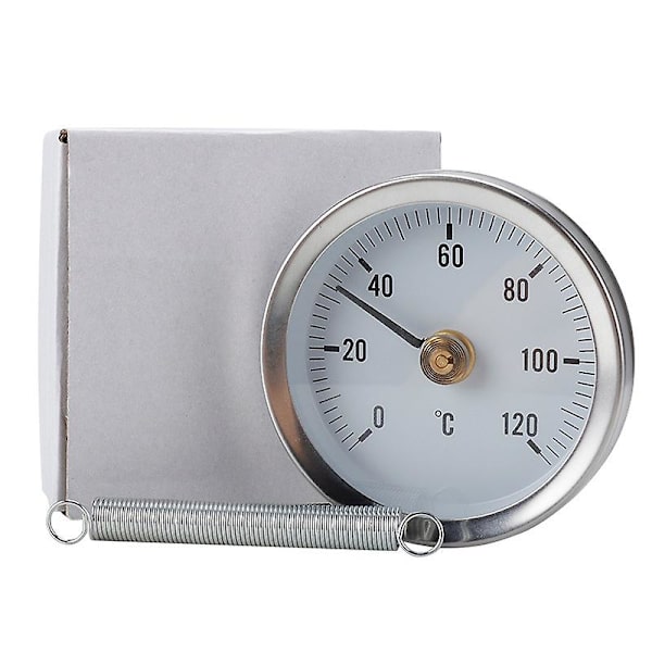 63mm Bimetallisk Temperaturfjädertermometer Rör Yta Ip55 Vattentät Dammtät