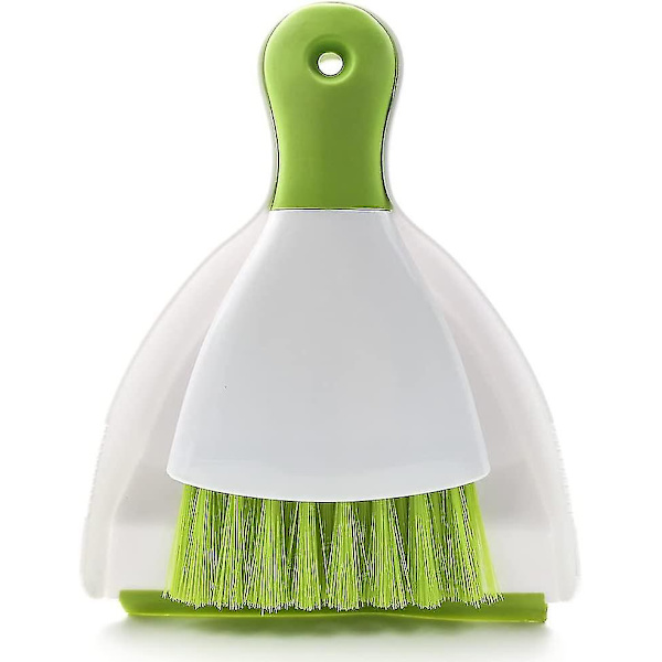 Liten Kvast och Skyffel Set, Mini Kvast och Skyffel, Liten Skyffel och Borste Set för Hemstädning, Soffa, Skrivbord, Marsvinsbur, Kattsand etc. Gråaktig