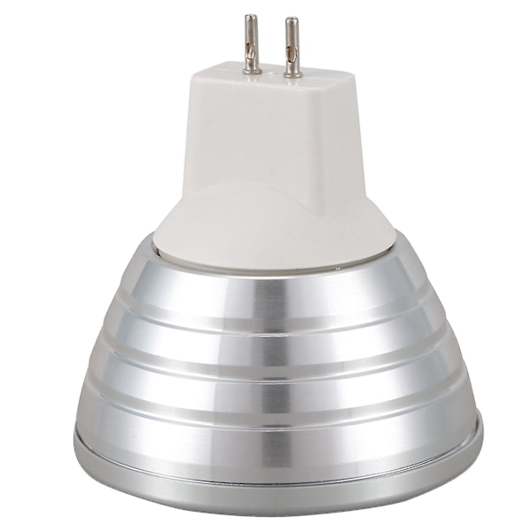 MR16 3W Fargeskiftende RGB LED Spotlys Pære Fjernkontroll 12V