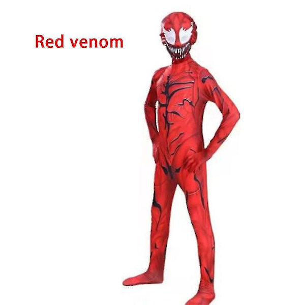 Carnage Venom Bodysuit Cletus Kasady Prestandakostym Barn Pojkar Fancy Up Jumpsuit 9-11 Years