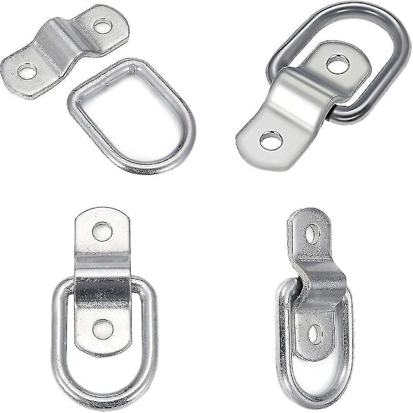 Tunga Lashingringar för Trailer, Lastbil, Båt - Pack med 10 D-Ringar, Fästöglor