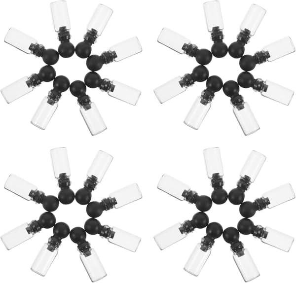 150 st mini glasparfymprovrör 0,5 ml eteriska oljeflaskor