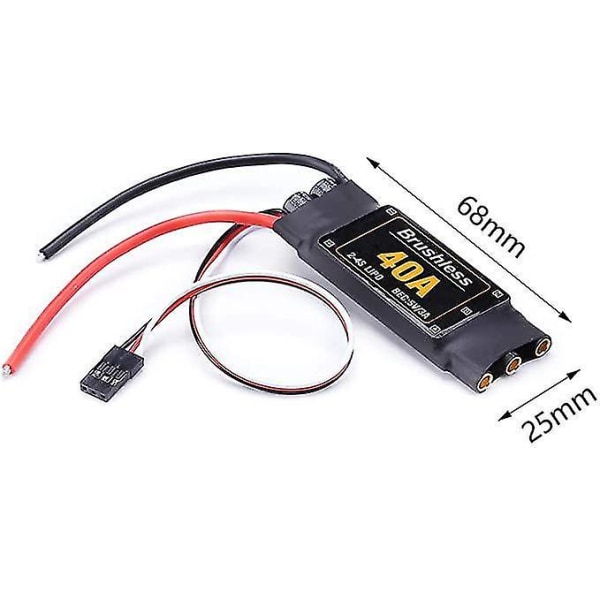 40A RC Helikopter Brushless ESC Hastighedskontrol