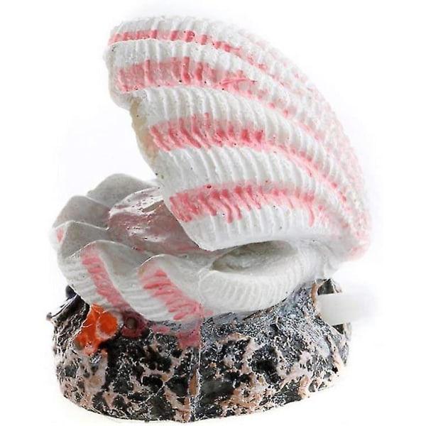 Pearl Shell Volcano Coral Shape Legetøj Akvarium Dekoration