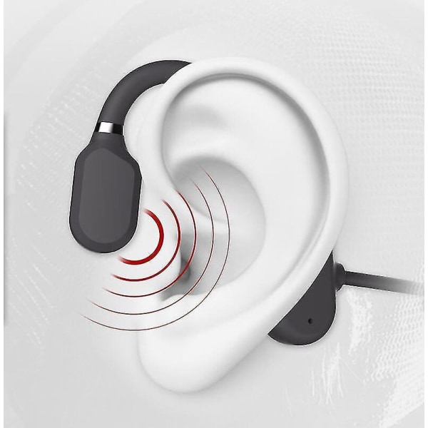 Trådløse beinledningshodetelefoner Bluetooth Open Ear Sportsheadset Svettebestandig