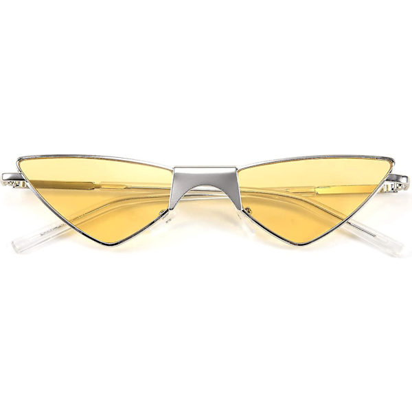 Pienet kissansilmäaurinkolasit naisille Punk Party Metal Rock Candy Color Glasses B2721