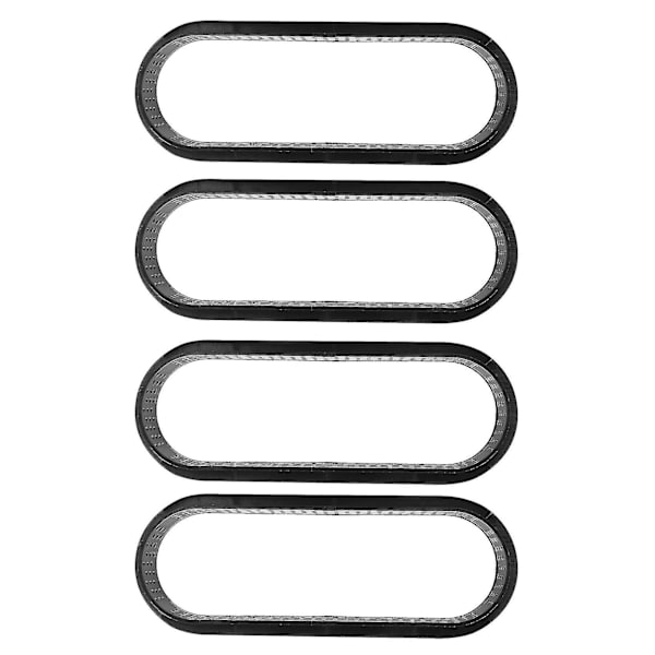12 stycken ovala tårtformar, värmebeständiga, perforerade, non-stick, bakformar, tårtformar, mini C
