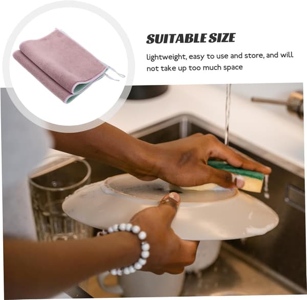 2-pack absorberande skurplatta, multifunktionell köksrengöringsduk, diskhandduk