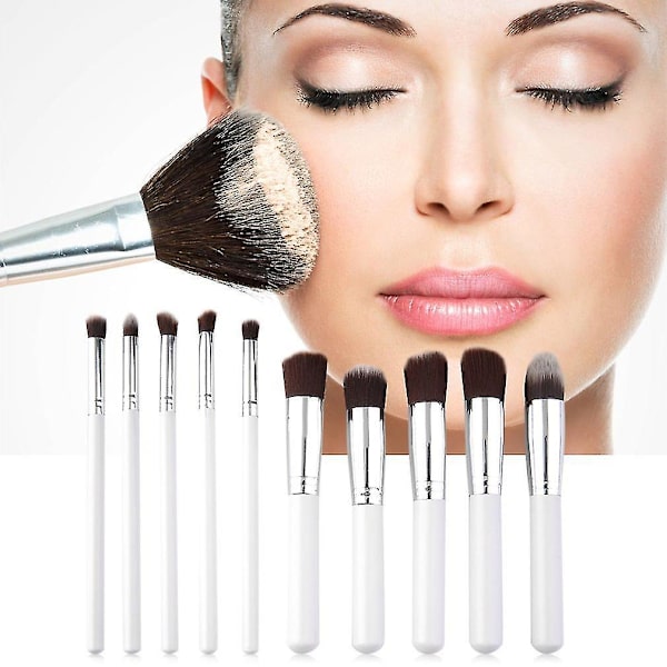 10 Stykke Makeupbørste Sæt Professionelle Kosmetikværktøjer