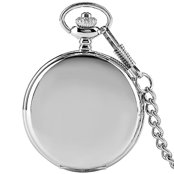 Kiiltävä taskukello tukkukauppa Aliexpress Käännettävä kvartsikello taskukello Kulta taskukello Vintage White steel