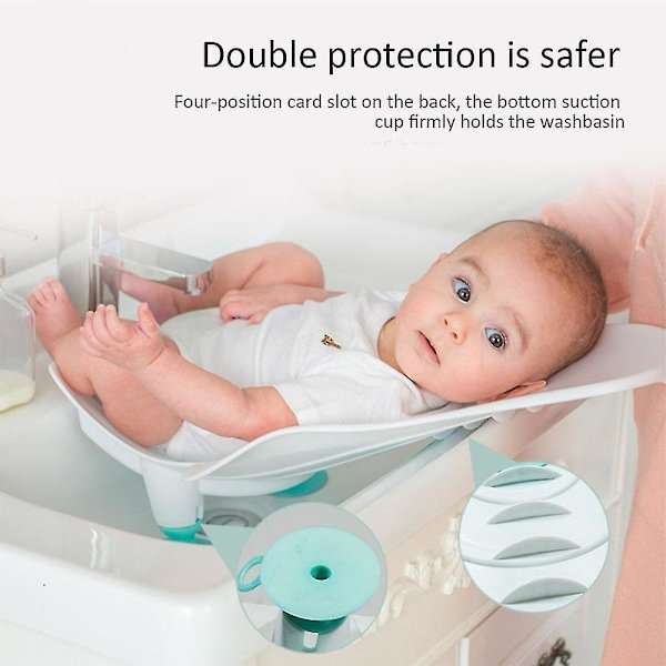Babybadmatta Bärbar Spädbarnsbadmatta Artificiell Babybadbalja Nyfödd Bad PP-Badkar Tillbehör Babybad Säkerhetsmatta pink