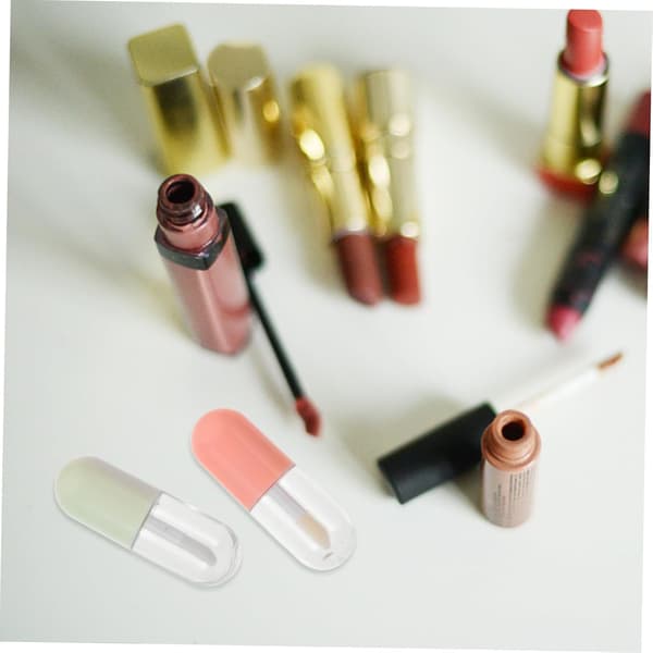 20 stk. tomme lipgloss-tuber med lokk, påfyllbare leppepomadebeholdere