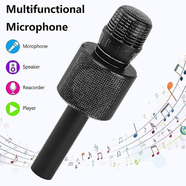 Trådlös Bluetooth Karaoke Mikrofon, Bärbar Karaoke Spelare för Barn