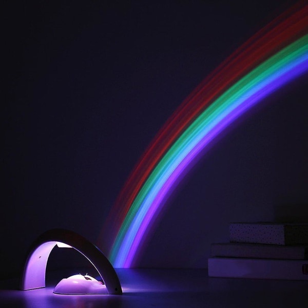 Led Cute Rainbow Projector Color Nattlampe Barnelekerom