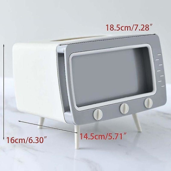 Reative TV Tissue Box Desktop Papir Holder Dispenser