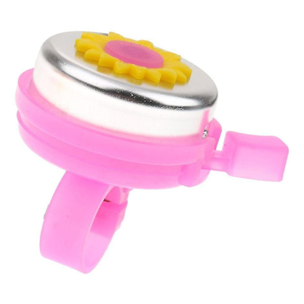Barncykelklocka, cykelklocka Solrosklocka Ringande Klocka Aluminiumklocka (rosa) (1 st)