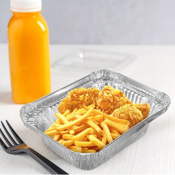 100 stk. engangs aluminiumsfolieforme 260ML Mini brødforme dybe bageforme af stanniol