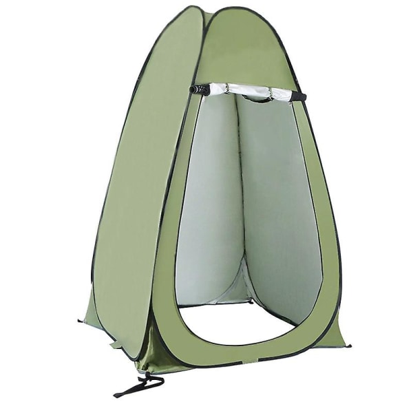 Simple Pop Up Shower Tent Toilet Changing Cabinet Camping Outdoor Shelter Indoor Outdoor Changing Room Portable (green)