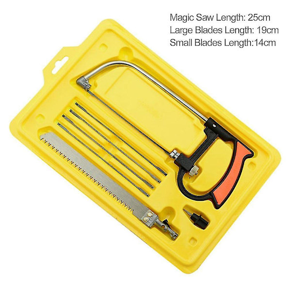 8 i 1 Metal Magic Sav Hacksav DIY Mini Værktøj 6 Blade