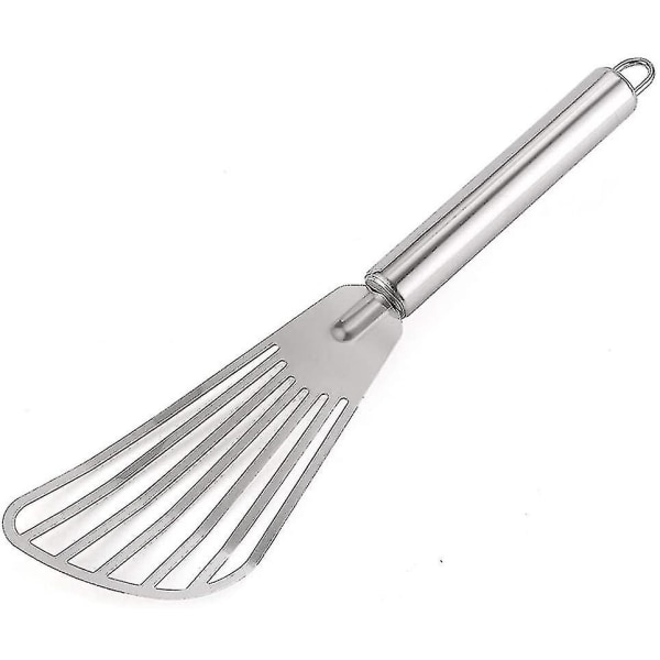 Fisk Spatel Rustfrit Stål Spalte Køkken Spatel Fisk Kød Steak Turner Til At Vende