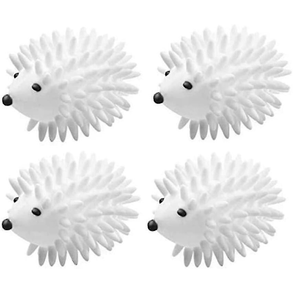 Igel Torktumlare Bollar Set Återanvändbara Mjuka Tvätt Torktumlare Maskin Tvätta Bollar Plast Tork Kuber Tvätt Bollar För Tvättmaskin, Söta Igelkottar 4st