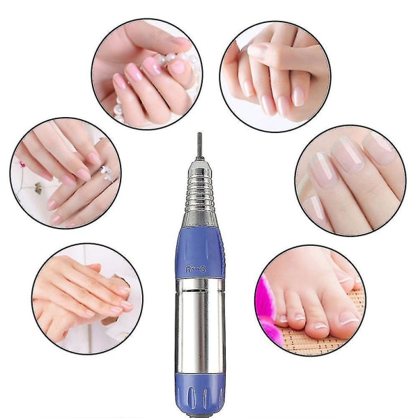 Elektrisk Nagelfräsmaskin, Elektriskt Nagelfräshandtag Manikyr Pedikyr Verktyg