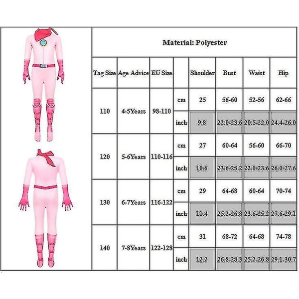 Kostyme Sett Jumpsuits+sjal For Jenter 4-8 År 4-5 Years