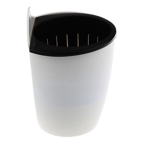 Väggmonterad Planter, Väggmonterad Planter Automatisk Vattenabsorberande Lat Plast Väggmonterad Planter (svart+vit) (1 st)