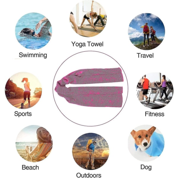 Kølige Håndklæder Is Håndklæder Mikrofiber Håndklæder Yoga Sport
