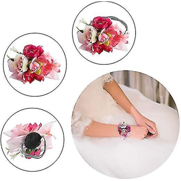 Blomsterdiadem Justerbar Armband Kvinnor Flickor