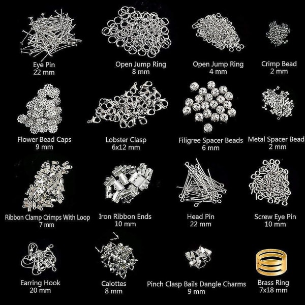 8-dels Smyckestillverkningsset Reparationsverktyg Pärltrådspack