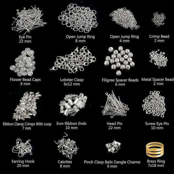 8 stk smykkefremstillingssæt reparationsværktøj Perletrådpakke