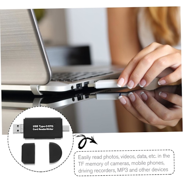 Kortläsare Multi USB Typ C Kortadapter Hög Prestanda Lätt att Använda