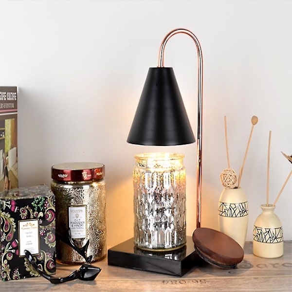 Tidstyrd Dämpbar Trävaxlampa Aromaterapi Sängbordlampa